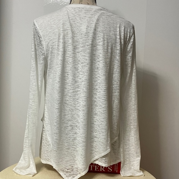 Lululemon Sweetest Day Long Sleeve Sz 6 Burnout White - Picture 9 of 11